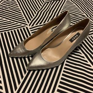 DKNY silver shoes